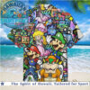 Super Mario Bros Video Game Characters Tropical Hawaiian Shirt Super Mario Bros Video Game Characters Tropical Hawaiian Shirt