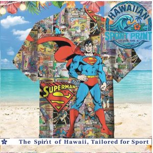 Superman Classic Comic Book Hero Action Retro Hawaiian Shirt