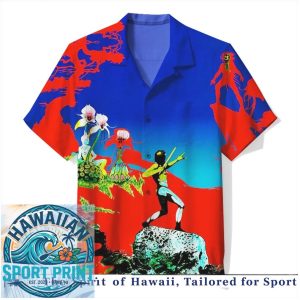 Surreal Artistic Tribal Figure Nature Scene Hawaiian Shirt
