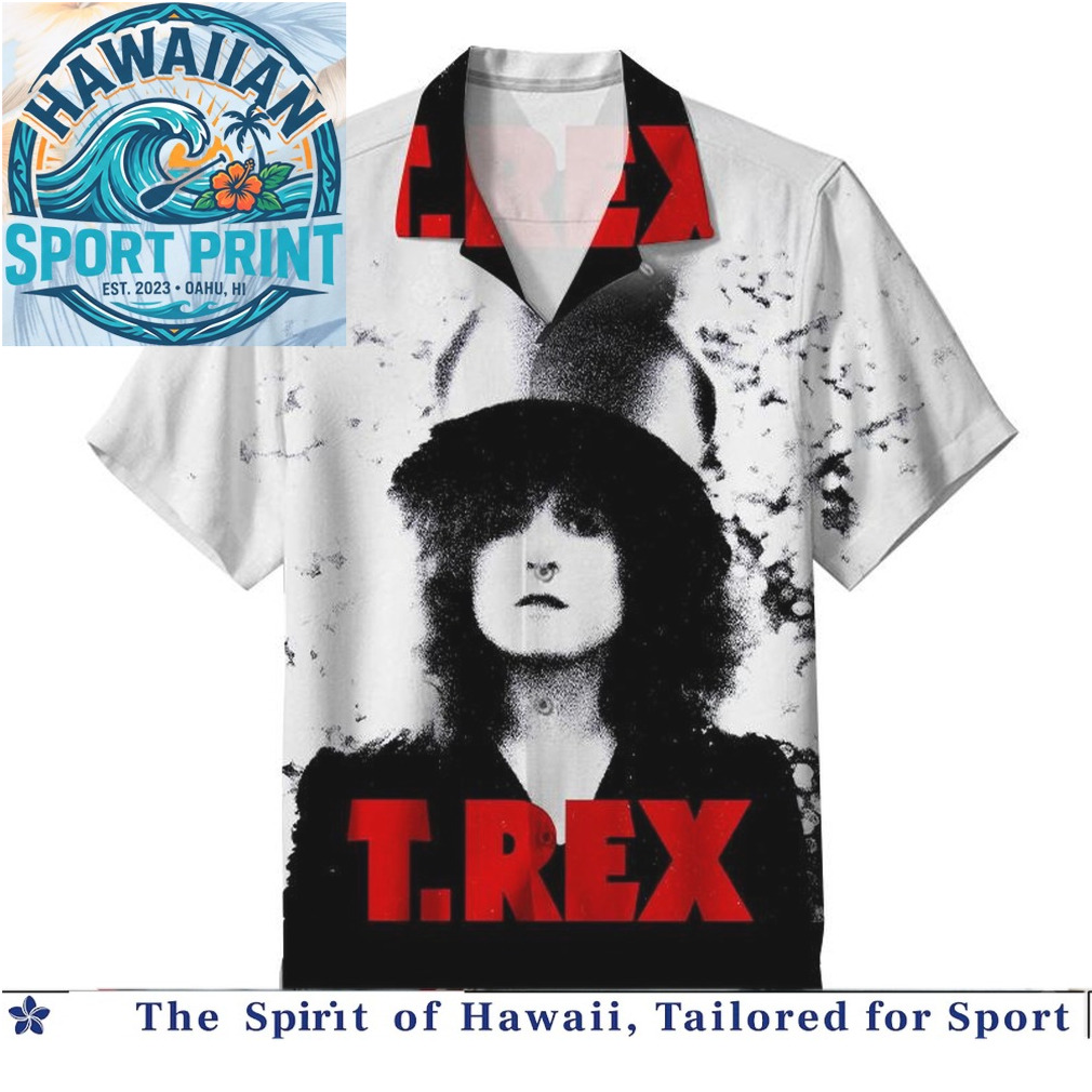 T. Rex Rock Band Vintage Music Concert Tour Hawaiian Shirt T. Rex Rock Band Vintage Music Concert Tour Hawaiian Shirt