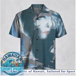 Talk Talk Band Synth Pop Portrait Art Blue Hawaiian Shirt