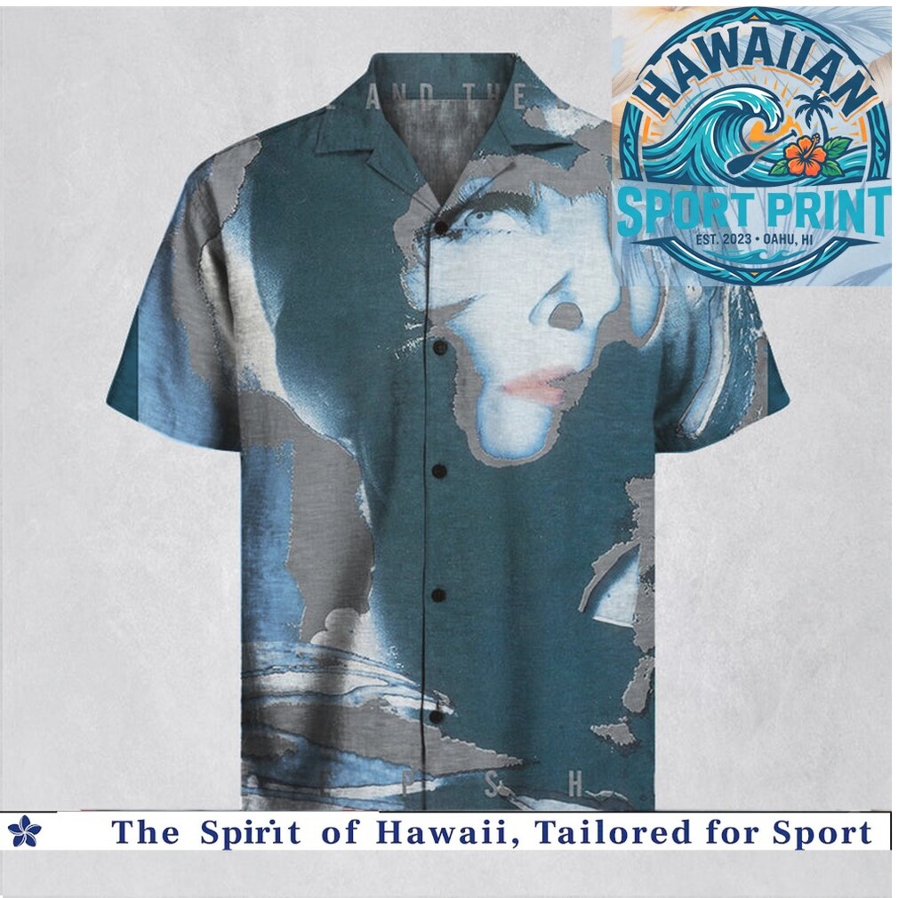 Talk Talk Band Synth Pop Portrait Art Blue Hawaiian Shirt Talk Talk Band Synth Pop Portrait Art Blue Hawaiian Shirt