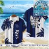 Tampa Bay Rays Blue Palm Tree Tropical Summer Hawaiian Shirt Tampa Bay Rays Blue Palm Tree Tropical Summer Hawaiian Shirt