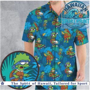 Teenage Mutant Ninja Turtles Simpsons Mashup Hawaiian Shirt