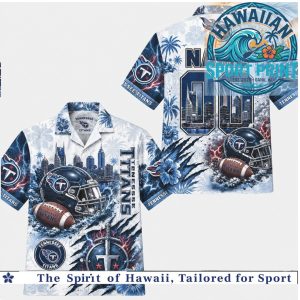 Tennessee Titans Football Stadium Skyline Sword Hawaiian Shirt