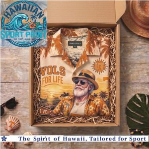 Tennessee Volunteers Vols Fan Too Old To Care Tropical Summer Hawaiian Shirt