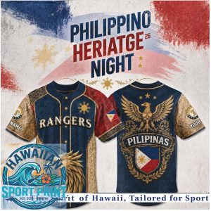 Texas Baseball Filipino Heritage Night Pilipinas Eagle Baseball Jersey