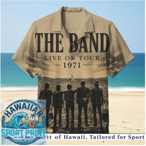 The Band Live On Tour 1971 Classic Rock Concert Shirt