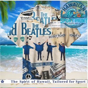 The Beatles Abbey Road Retro Music Lyricist Hawaiian Shirt