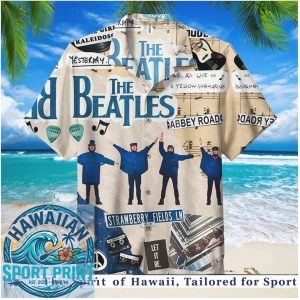 The Beatles Abbey Road Retro Music Lyricist Hawaiian Shirt