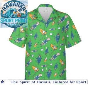 The Boondocks Grandad Pocket Watch Vintage Hawaiian Shirt
