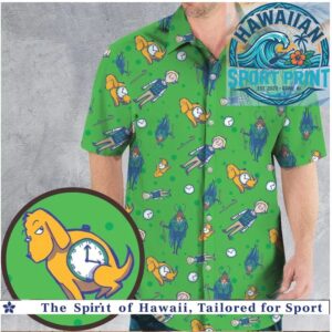 The Boondocks Grandad Pocket Watch Vintage Hawaiian Shirt