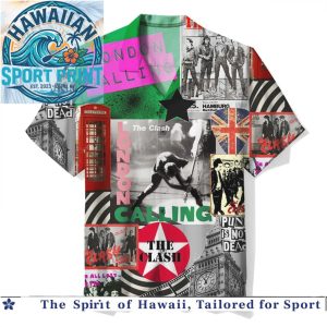 The Clash London Calling Punk Rock Band British Music Hawaiian Shirt