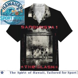The Clash Punk Rock Band Album Cover Hawaiian Shirt