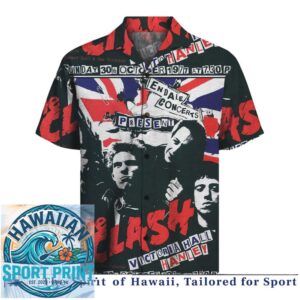The Clash Punk Rock Band Concert British Flag Hawaiian Shirt