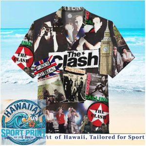 The Clash Punk Rock Band London Calling Music Tour Hawaiian Shirt