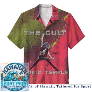 The Cult Sonic Temple Hard Rock Band Hawaiian Shirt