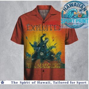 The Exploited The Massacre Punk Metal Band Graphic Hawaiian Shirt