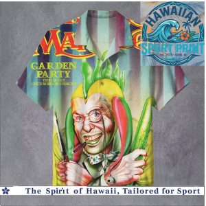 The Garden Party Cucumber Massacre Clown Jester Retro Hawaiian Shirt
