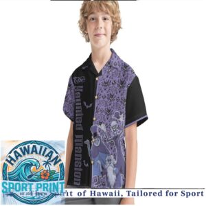 The Haunted Mansion Spooky Purple Gothic Disney Style Hawaiian Shirt