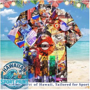 The Jam Band Vintage Poster Collage Music Hawaiian Shirt