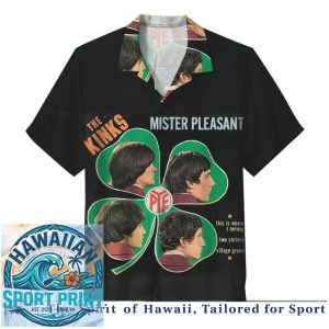 The Kinks Vintage Rock Band Music Graphic Hawaiian Shirt