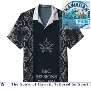 The Mission BBC Sessions Snake Skin Goth Rock Hawaiian Shirt