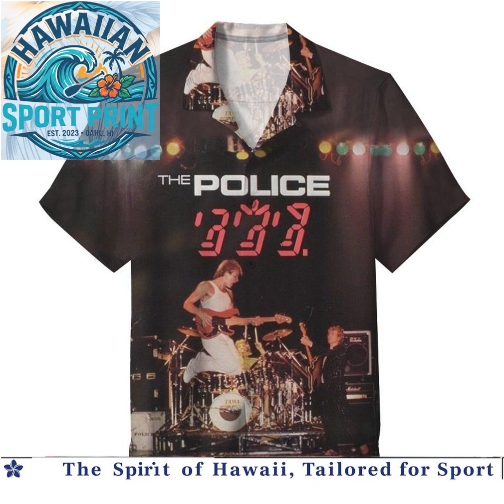 The Police Classic Rock Band Concert Vintage Hawaiian Shirt The Police Classic Rock Band Concert Vintage Hawaiian Shirt