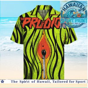 The Prodigy Electronic Dance Music Fire Match Graphic Hawaiian Shirt