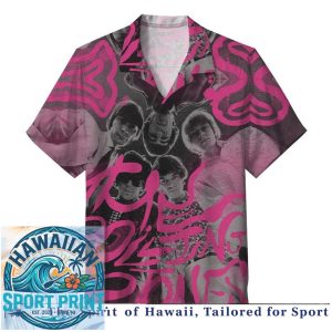 The Rolling Stones Rock Band Tongue Logo Vintage Tour Hawaiian Shirt