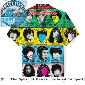 The Rolling Stones Some Girls Album Art Tropical Hawaiian Shirt