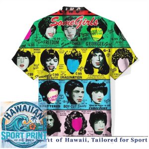 The Rolling Stones Some Girls Album Art Tropical Hawaiian Shirt
