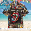 The Rolling Stones Tongue Logo Classic Rock Band Hawaiian Shirt The Rolling Stones Tongue Logo Classic Rock Band Hawaiian Shirt