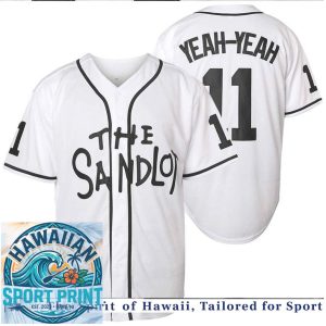 The Sandlot Movie Yeah Yeah 11 Baseball Jersey