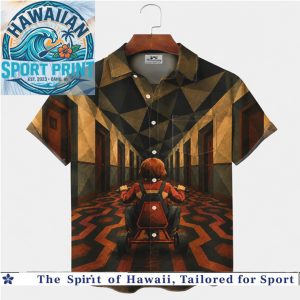 The Shining Danny Tricycle Horror Movie Retro Pattern Hawaiian Shirt