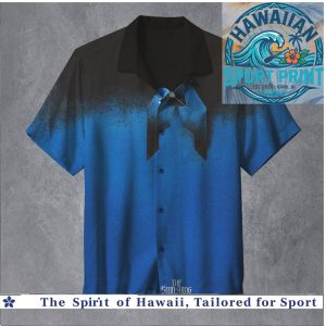 The Smashing Pumpkins Moody Blue Gradient Band Merch Hawaiian Shirt