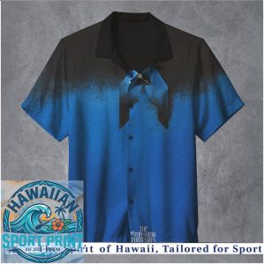 The Smashing Pumpkins Moody Blue Gradient Band Merch Hawaiian Shirt