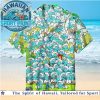 Titanic Jack and Rose Vintage Blue Toile Hawaiian Shirt Titanic Jack and Rose Vintage Blue Toile Hawaiian Shirt