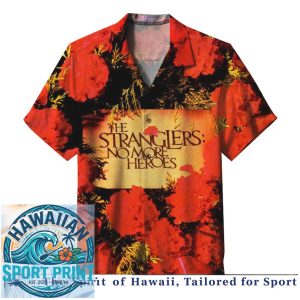 The Stranglers No More Heroes Punk Rock Album Art Hawaiian Shirt