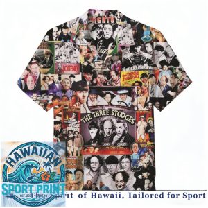The Three Stooges Comedy Classic Vintage Collage Shirt