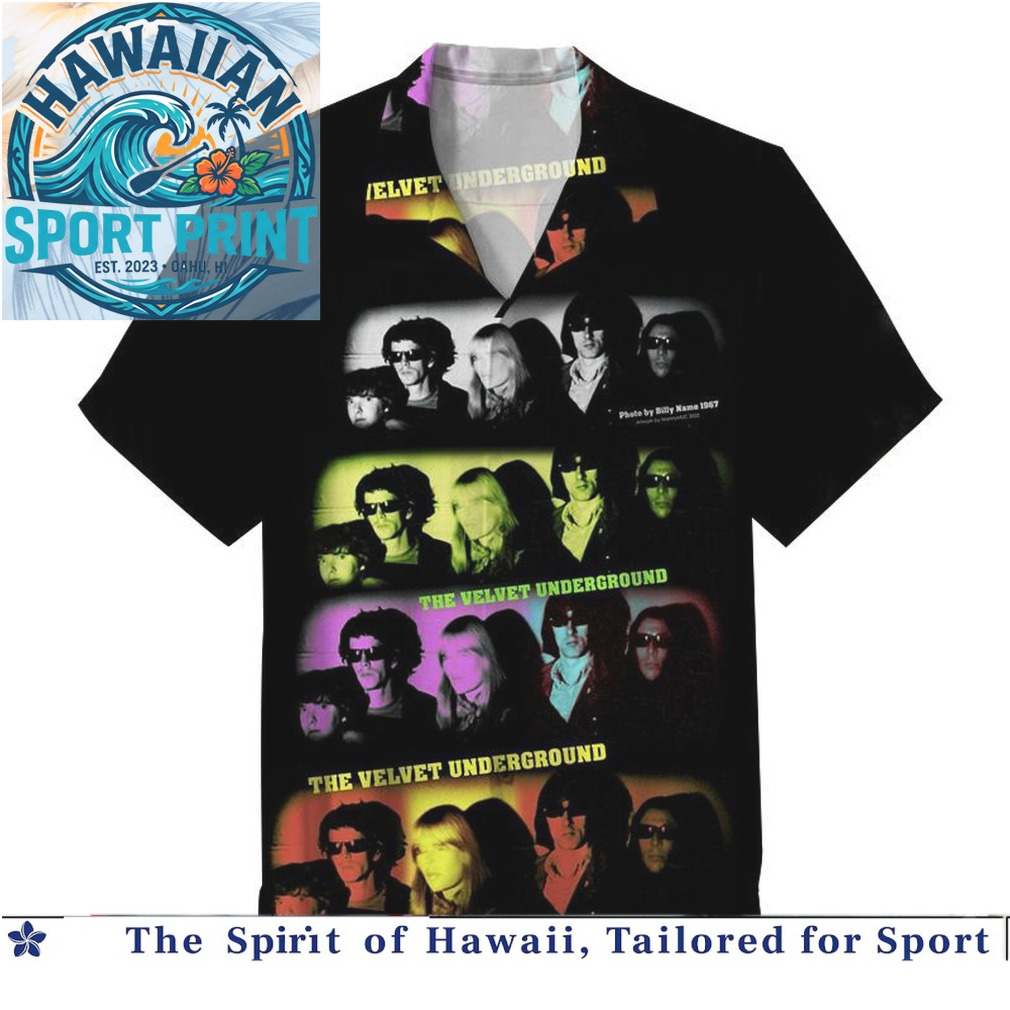 The Velvet Underground Rock Band Photo Print Hawaiian Shirt The Velvet Underground Rock Band Photo Print Hawaiian Shirt