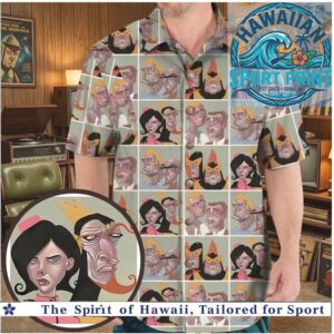The Venture Bros Monarch Character Collage Hawaiian Shirt