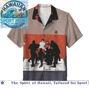 The White Stripes Garage Rock Band Minimalist Art Hawaiian Shirt