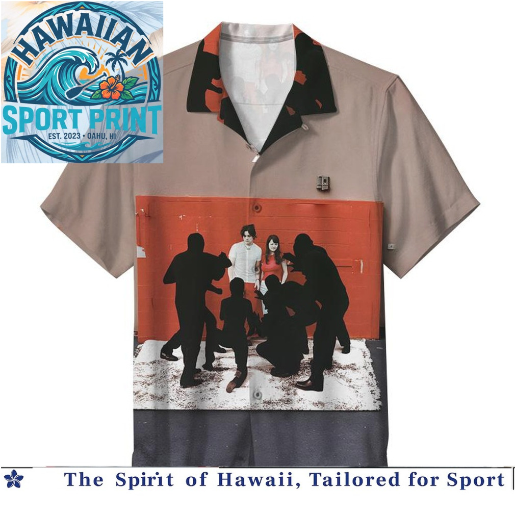 The White Stripes Garage Rock Band Minimalist Art Hawaiian Shirt The White Stripes Garage Rock Band Minimalist Art Hawaiian Shirt