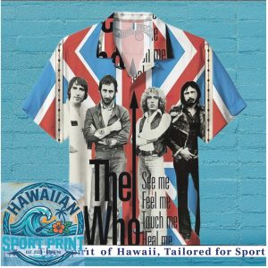 The Who British Flag Rock Band Classic Logo Hawaiian Shirt