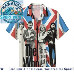 The Who British Flag Rock Band Classic Logo Hawaiian Shirt