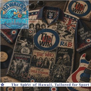 The Who Classic Rock Union Jack British Retro Summer Hawaiian Shirt
