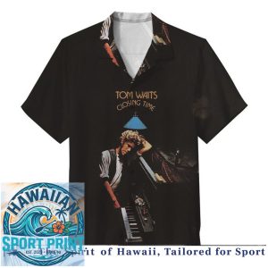 Tom Waits Rain Dogs Album Cover Art Retro Hawaiian Shirt