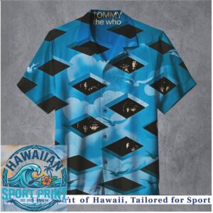 Tommy The Who Band Art Blue Sky Tropical Hawaiian Shirt