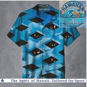 Tommy The Who Band Art Blue Sky Tropical Hawaiian Shirt
